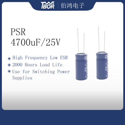 4700uf 25v Radial Electrolytic Capacitor 2000 Hours Load 18x40mm