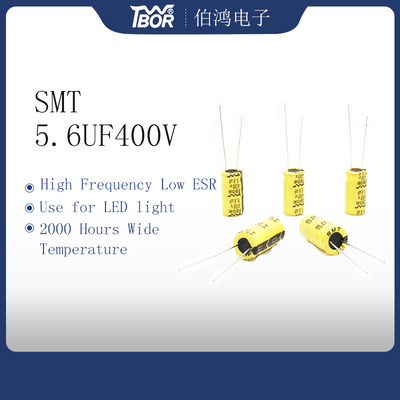 ISO9001 RoHS High Frequency Capacitors 5.6UF400V For LED Light