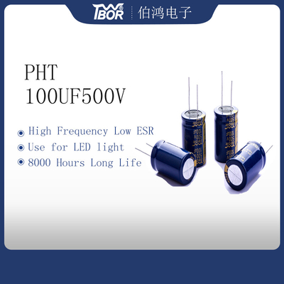 100uF500V LED Light Capacitor 22x35mm