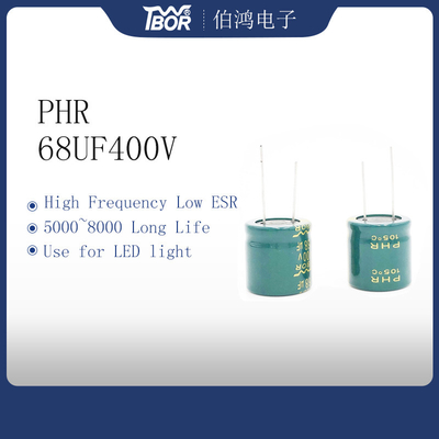 68UF400V Radial Type LED Light Capacitor