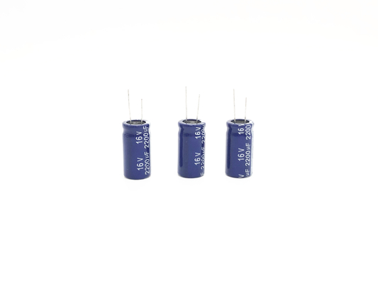 High Frequency Low ESR Aluminum Electrolytic Capacitor 2200UF16V 13X25mm