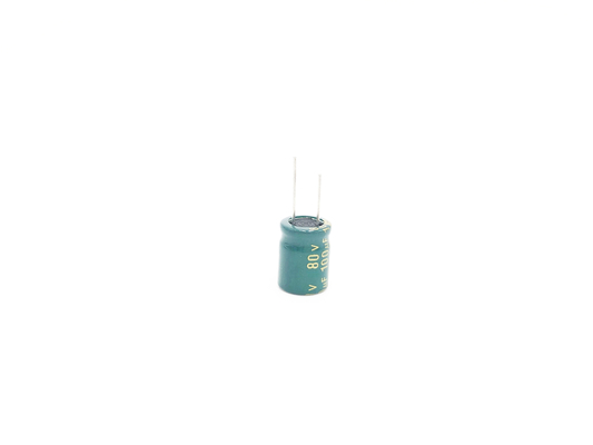 5000 Hours 100UF80V LED Light Capacitor 10X20MM ISO14001