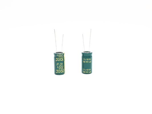 High Capacity PHR 47uf 200v Capacitor 13x16mm For LED Light