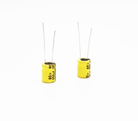 Radial Lead Electrolytic LED Light Capacitor 100UF80V 10x13mm