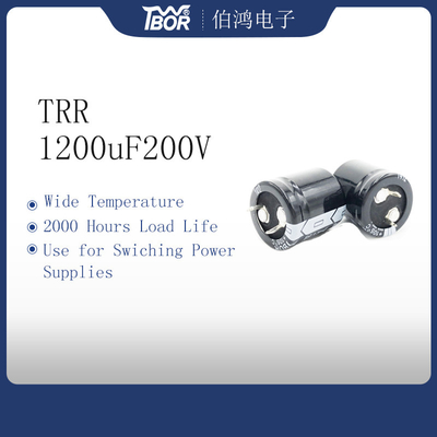 Explosion Proof 1200uf 200v Capacitor 30X55MM Al Electrolytic Capacitor